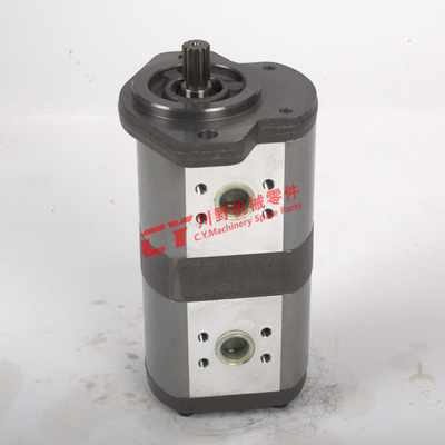 HGP32.0 + 32.0 ( CW ) & 4 = Port Excavator Hydraulic Gear Pump Assy Spline Type