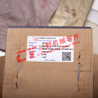 45674 AP2D36 G1SP 16.8 CC / REV Excavator Hydraulic Gear Pump Assy R 2B 10T DP 16 / 32