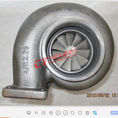 Iron 6505 - 61 - 5051 6D170 Ktr110 Excavator Turbocharger